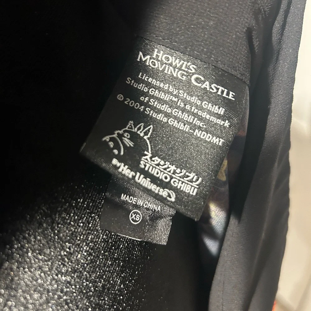 HER UNIVERSE Studio Ghibli Womens XS  Shirt Sheer Howls Moving Castle Calcifer - Picture 4 of 7